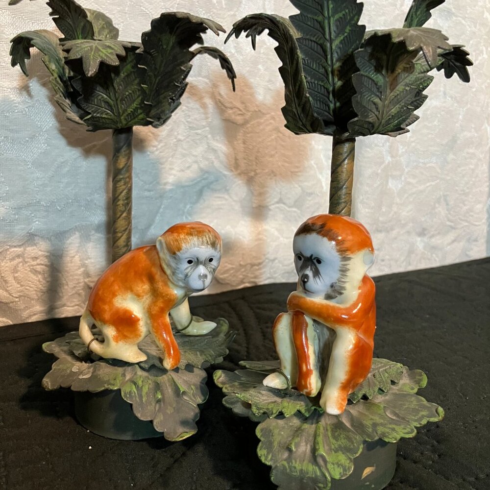 Monkey candle holders